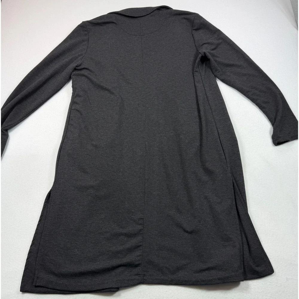 Tart Collections Charcoal Gray Open Front Duster Cardigan Jacket XL T90397V041